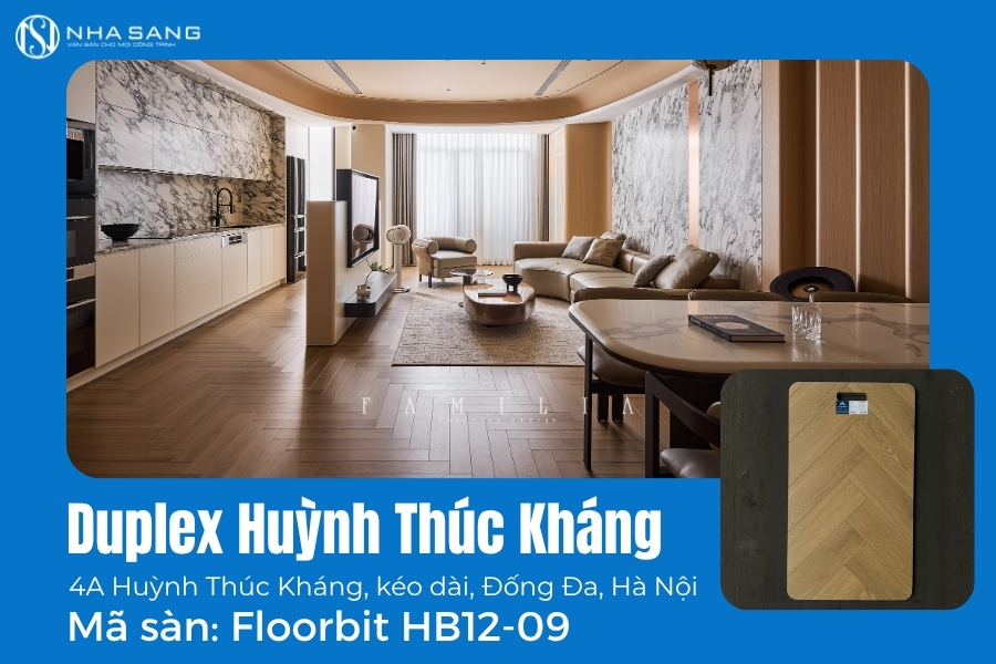 Thi Công Sàn Gỗ Floorbit HB12-09 Cho Duplex Huỳnh Thúc Kháng