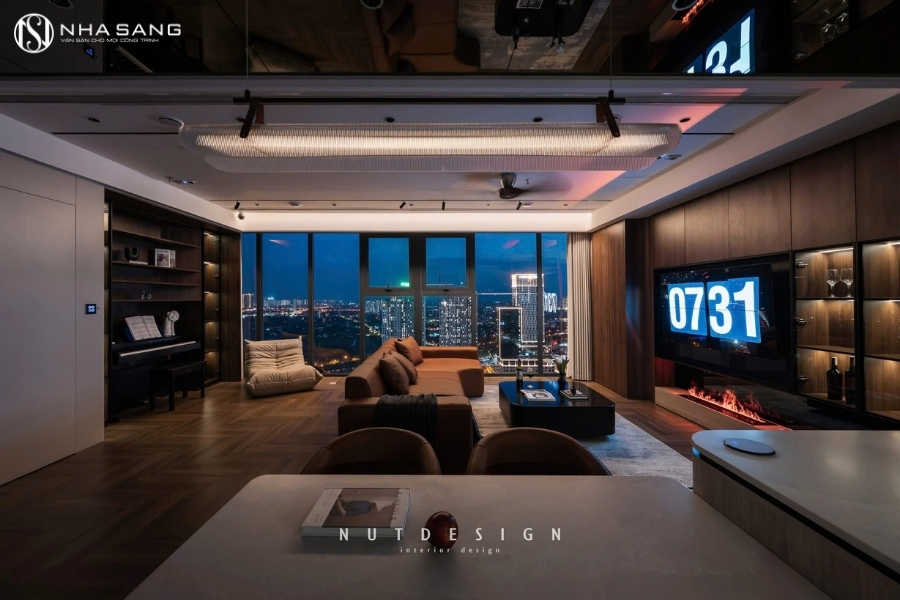 Thi Công Sàn Gỗ Xương Cá NS XC96 Cho Chung Cư Matrix One