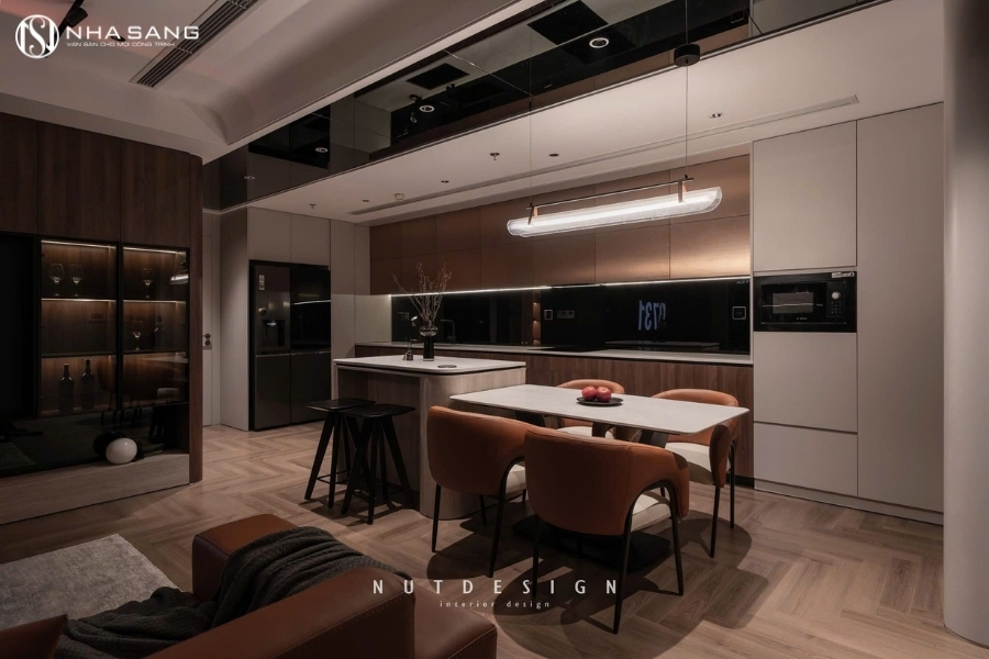 Thi Công Sàn Gỗ Xương Cá NS XC96 Cho Chung Cư Matrix One