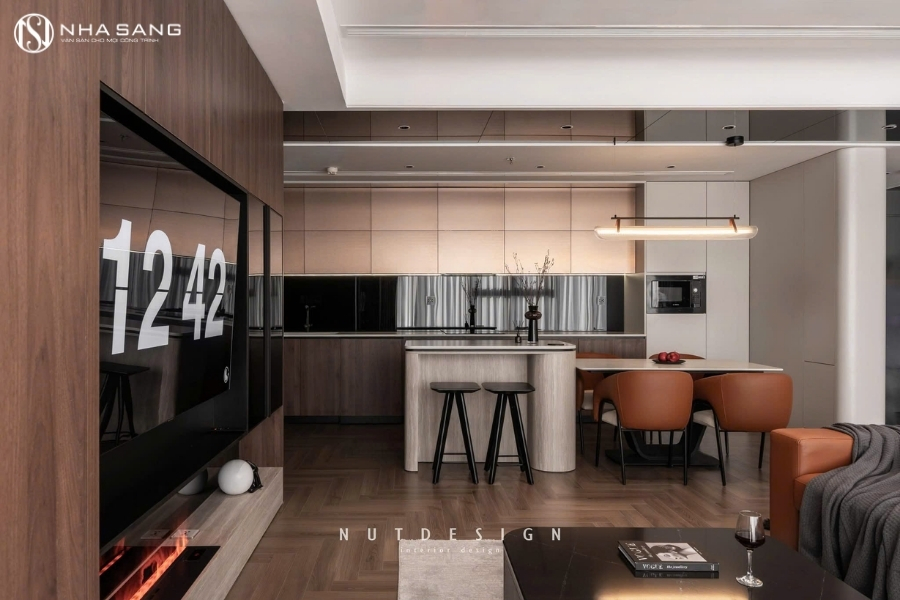 Thi Công Sàn Gỗ Xương Cá NS XC96 Cho Chung Cư Matrix One