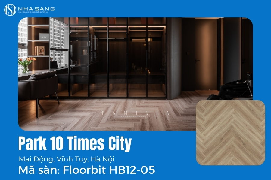 Thi Công Sàn Gỗ Floorbit HB12-05 Cho Park 10 Times City