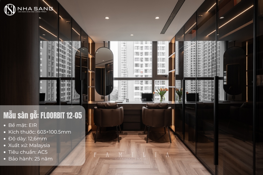 Thi Công Sàn Gỗ Floorbit HB12-05 Cho Park 10 Times City