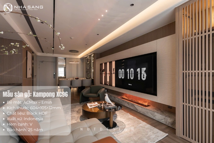 Thi Công Sàn Gỗ Kampong XC96 Cho Goldsilk Hà Đông