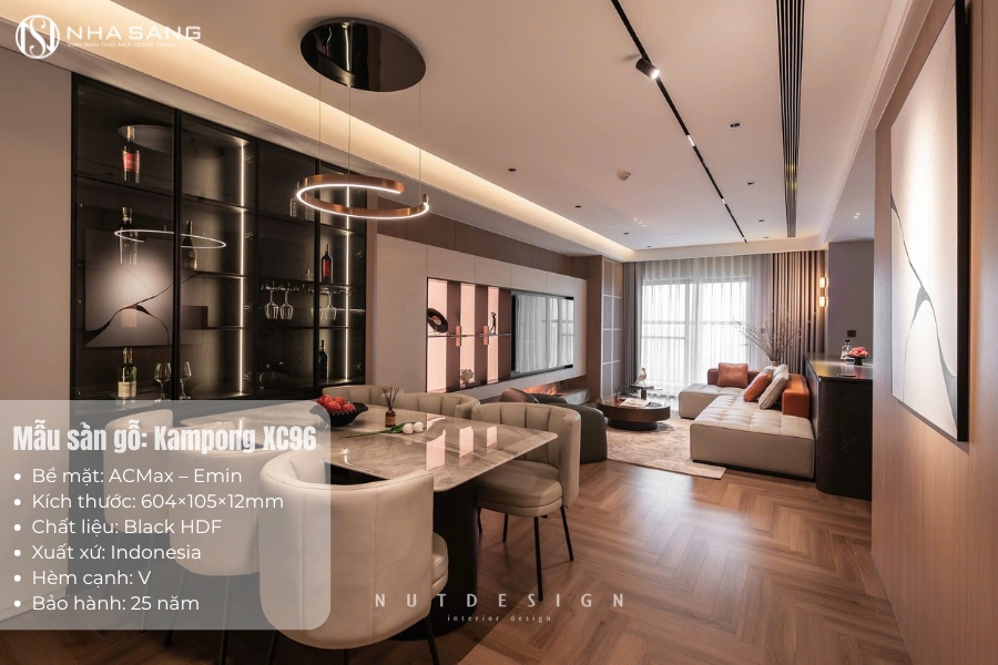 Thi Công Sàn Gỗ Kampong XC96 Cho Goldsilk Hà Đông