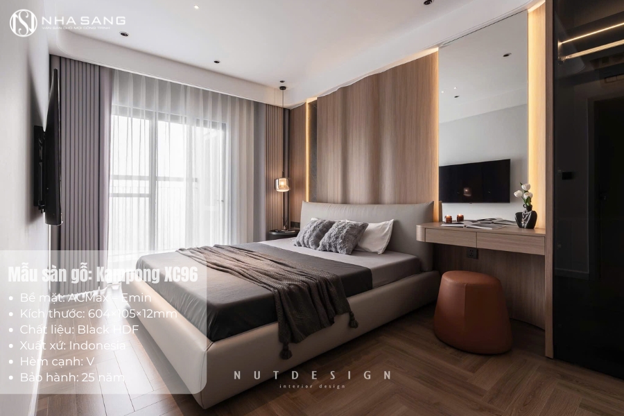 Thi Công Sàn Gỗ Kampong XC96 Cho Goldsilk Hà Đông